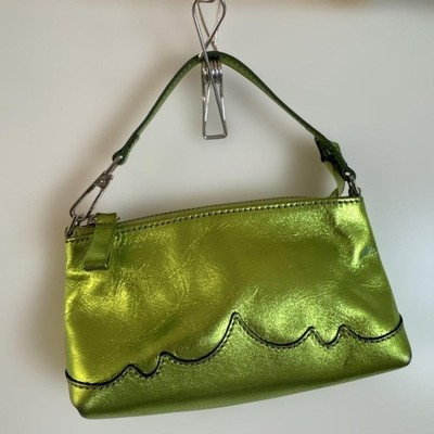 Paloma Wool Women's Mini Handbag Metallic Green Detachable Strap