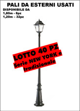 Lotto 40 Lampioni / Pali da Esterno Giardino Usati - 120cm e 180cm