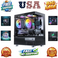 Aqua 3, Micro ATX Case, MATX PC Case with 3 X 120mm 3-Pin ARGB Fan Pre-Instal...