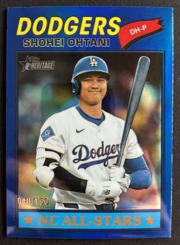New Listing2026 Topps Heritage Shohei Ohtani Blue Refractor /150 #290