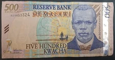 2005 Malawi 500 Kwacha P56a, AD9853324.