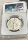 1942 P Walking Liberty Half Dollar, 90% Silver UNC GEM LIKE, Coin Slab Mount