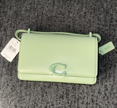 Borsa a tracolla Coach 1941 Bandit in pelle di vitello monotona pistacchio pallido Luxe nuova con etichetta