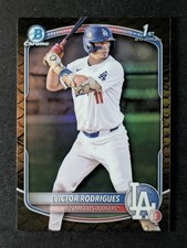 2025 Bowman Chrome VICTOR RODRIGUES 1st Prospect Reptilian Refractor #BCP-45