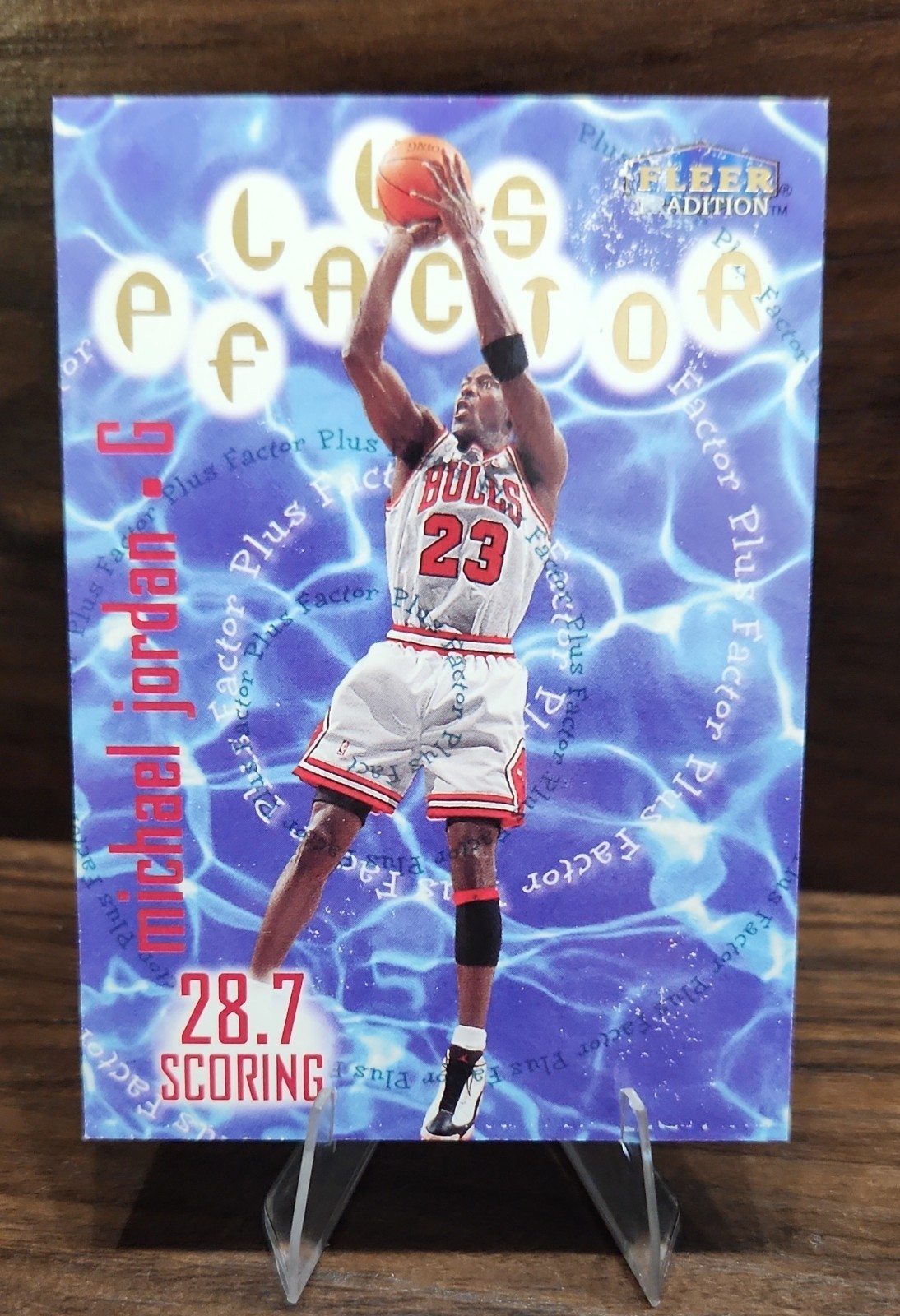 1998-99 Fleer Tradition - Plus Factor Michael Jordan #142