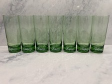 Set of 7 Vintage Tanqueray Gin Green Highball...
