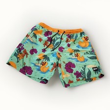 NEFF Men's Small Board Shorts Tropical Ducks Ducky Swim Trunks Colorful Hawaiian
