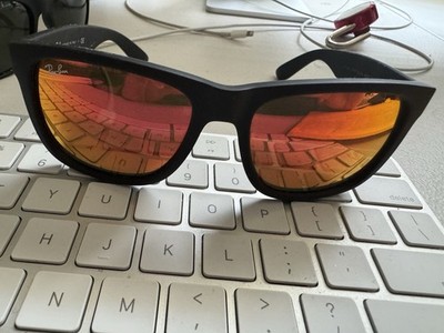 Ray-Ban Justin RB4165 Black Unisex Sunglasses Made in Italy