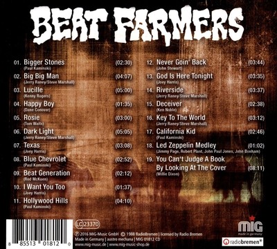 BEAT FARMERS HEADING NORTH 53 N° 8° E: LIVE IN BREMEN NEW CD