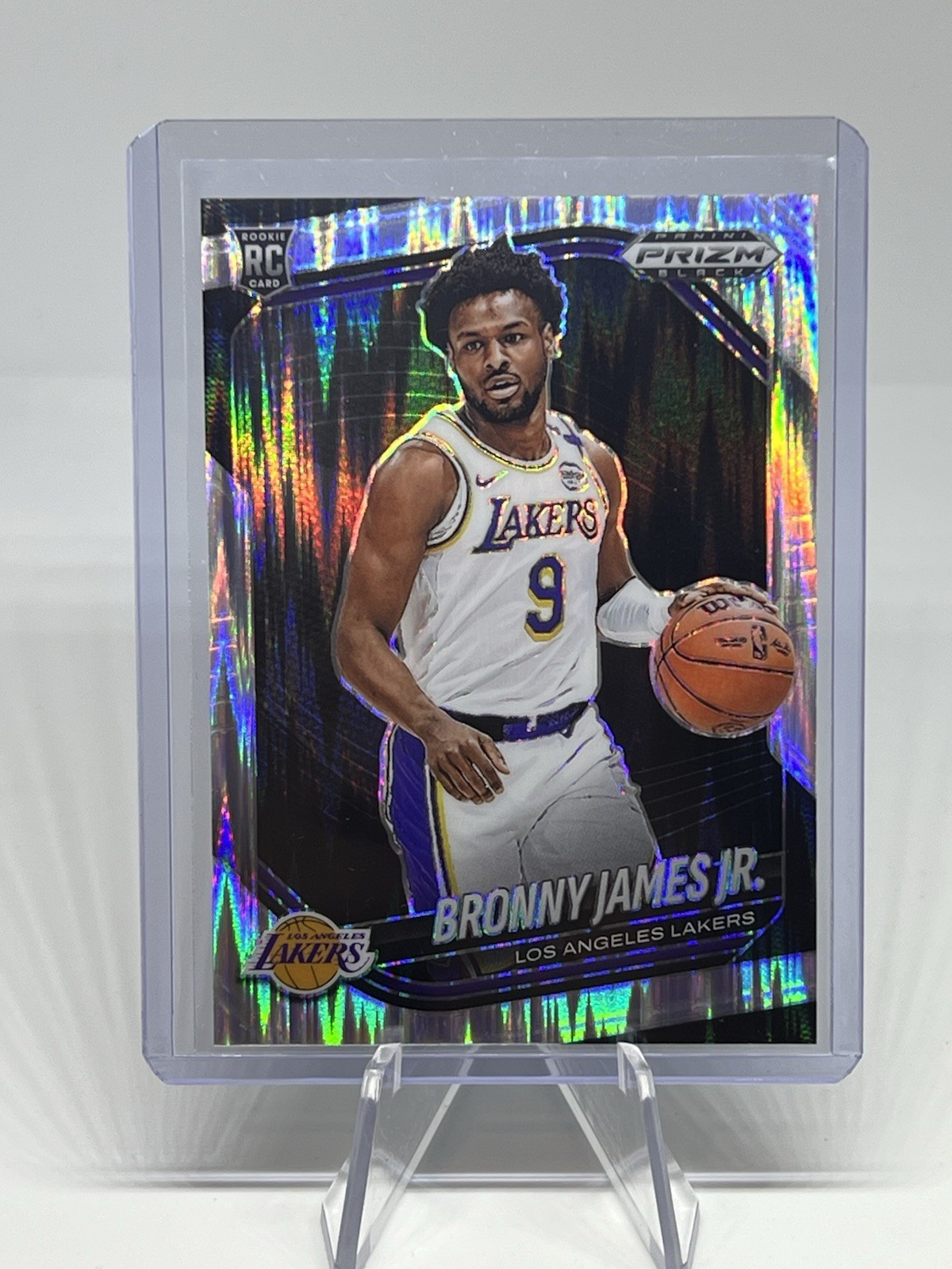 2024-25 Panini Prizm Black Bronny James Jr. #94 RC Rookie Skewed /249
