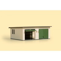 Auhagen H0 11456 - Doppelgarage 86 X 74 X 32 Mm Neuware