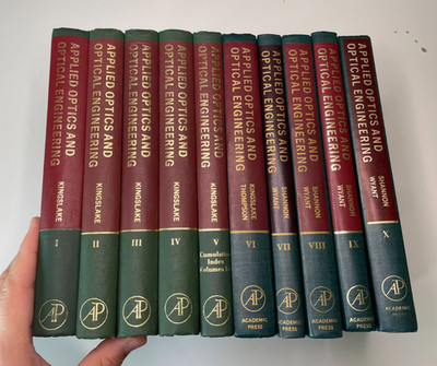 Angewandte Optik und Optische Technik, Academic Press 10 vol engl