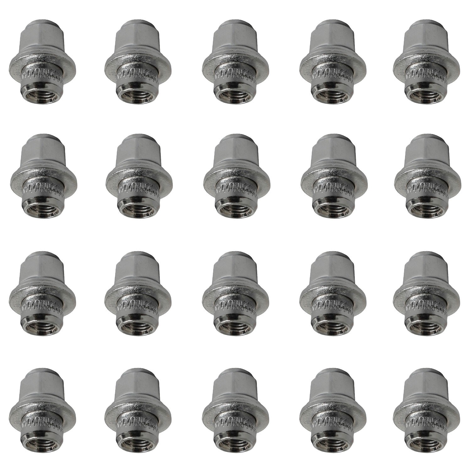 20 Wheel Nuts flat seat M12x1,5 37mm chrome for FIAT Fullback Fullback 4x4 Fullb