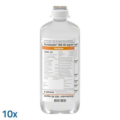 Gelafundin ISO 40 mg/ml Ecoflac plus Infusionslösung · 10X500 ml · PZN 10080299