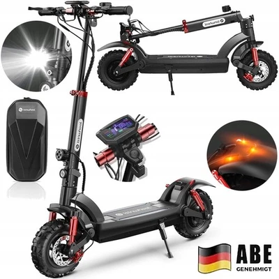 isinwheel GT2 Elektroroller Mit Straßenzulassung 48V 15Ah 11" Commuter E-scooter