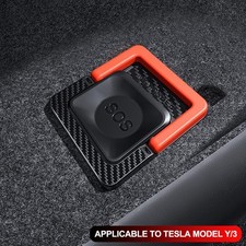 2Pcs Car Rear Door Emergencies Safety Pull Rope Emergency Switch Lever For Tesla