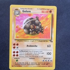 36/62 Golem LP Fossil Uncommon Pokemon TCG Card