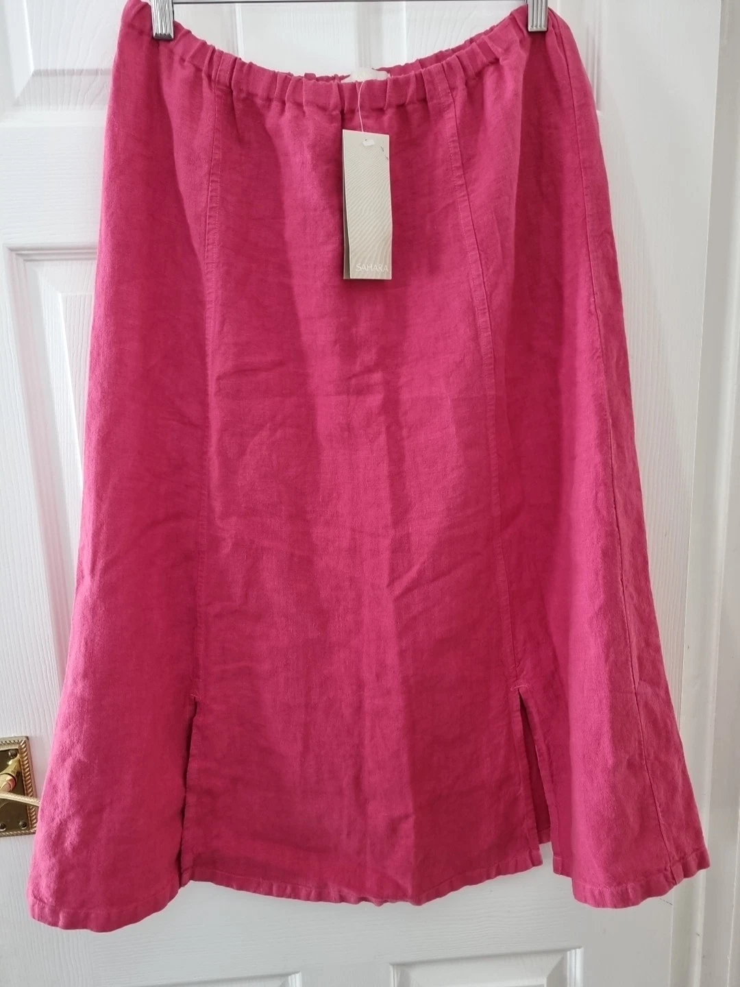 Sahara Linen Skirt Size Medium Petunia Pink New With tags BNWT