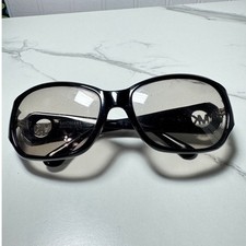 Michael Kors Antigua M2730S 001 Black Oversized Sunglasses with MK Logo Silver