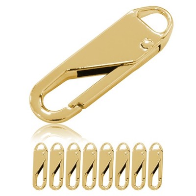 Zipper aus Metall, Reiß-Verschluss Schieber im 8er-Set,Ersatz-Teil Zip, pull tab