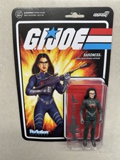 ReAction Super7 - G.I. Joe BARONESS  Cartoon V2  Cobra 3.75  Action Figure