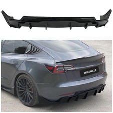 Rear Bumper Diffuser for Tesla Model 3, Rear Diffuser Lip Splitter Performance