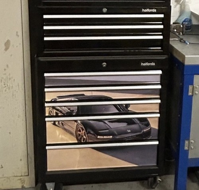 #ad #ad Tool Box Graphics Decals Fits 590 wide Drawers Halfords Tool Box GBP 30.00