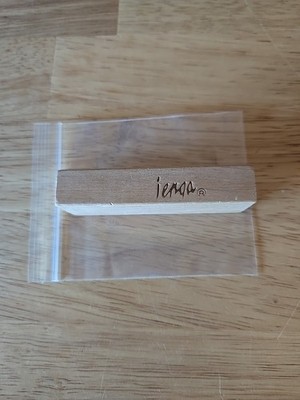 Jenga Replacement Wood Block *Single Piece Only* 1986 Milton Bradley Game Logo