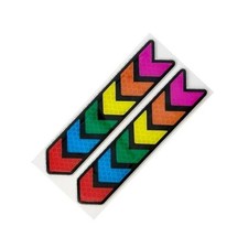 Strong Reflective Car Decal, 1.38" x 5.91" 2 PCS Front rear bumper sticker