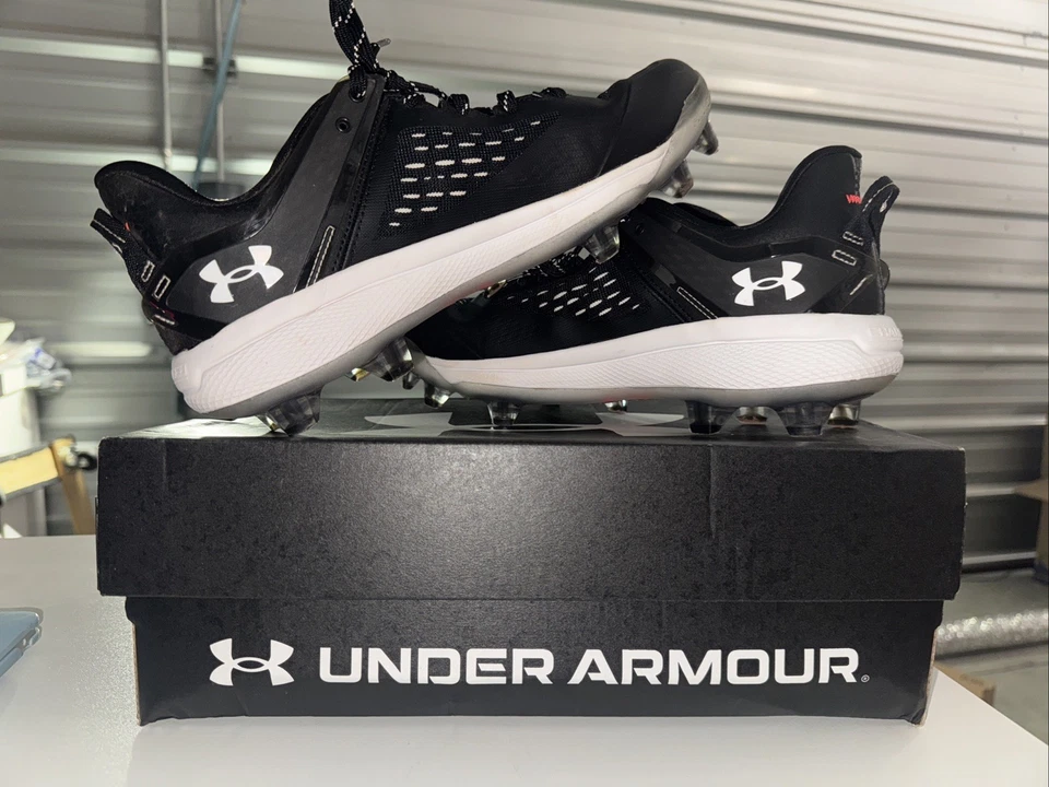Under Armour Men's UA Yard Low MT TPU Baseball Cleats – Size 10 Men’s – Black - Image 3 of 4
