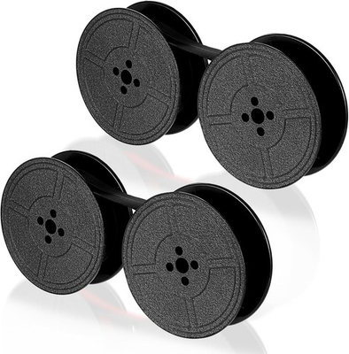 #ad Universal Typewriter Ribbon Twin Spool Replacement Pack Black Ink 2 Pcs $8.39