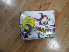 Vintage Disney Nightmare Before Christmas Fabric Bed Sheet Set New in Package