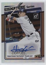 2020 Donruss Signature Series Gold 12/25 Yoshi Tsutsugo Yoshitomo Auto 0s5s