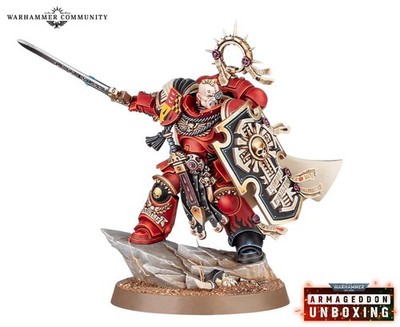 Space Marine Captain with Relic Shield Warhammer 40K Armageddon 11th Ships 6/20