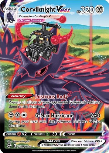 Corviknight VMAX - TG19/TG30 - Pokemon Silver Tempest Trainer Gallery Card NM