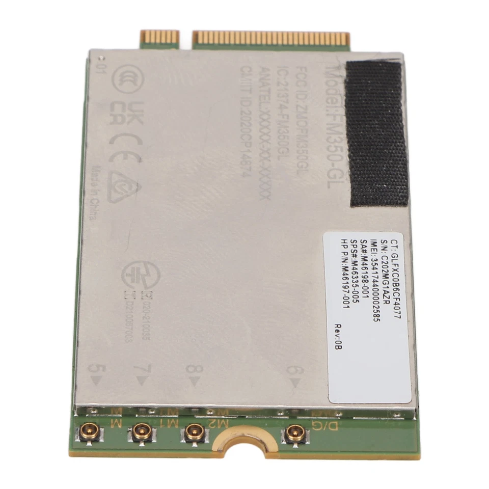 5G LTE Network Card 4.67Gbps Downlink 1.25Gbps Uplink 4x4 MIMO GNSS FM350 GL - Image 3 of 4