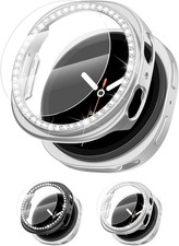 2 2 Pack Bling Diamond Case for Samsung Galaxy Watch 8 40mm Glitter Rhinestone