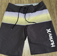 Hurley Black Swim Board Shorts Men's Size 28