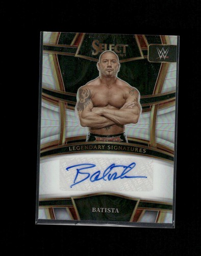 Batista [Silver Prizm] #LS-BTS 2022 Panini Prizm WWE Legendary Signatures card