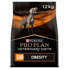 Damaged Purina Vet Diet OM Obesity Dog 12KG 2.16 per kilo