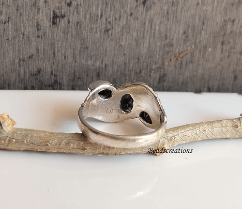 AAA Negro Ónix 925 Plata de Ley Piedras Preciosas Joyería Compromiso Regalo - Imagen 7 de 9