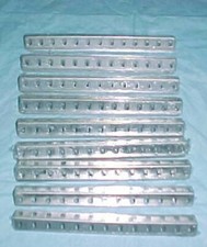6 PCS 1951-62 ERECTOR SET PART BE 6" ANGLE GIRDER BRIGHT CADMIUM ORIGINAL