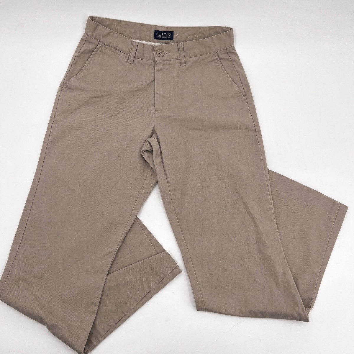 Austin Clothing Co. Pants Womens 4 Brown Chino Khaki Flat