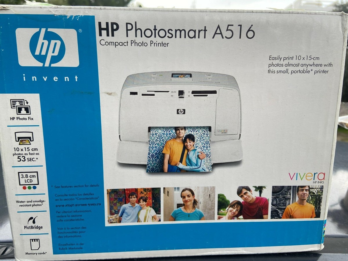 HP Photosmart A516 Digital Photo Inkjet Printer | eBay