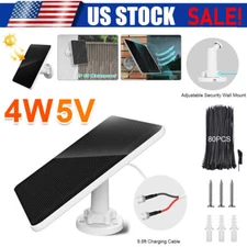 Solar Panel Charger 4W for Ring Video Doorbell 4/3/2 Solar Charger W/Power Cable