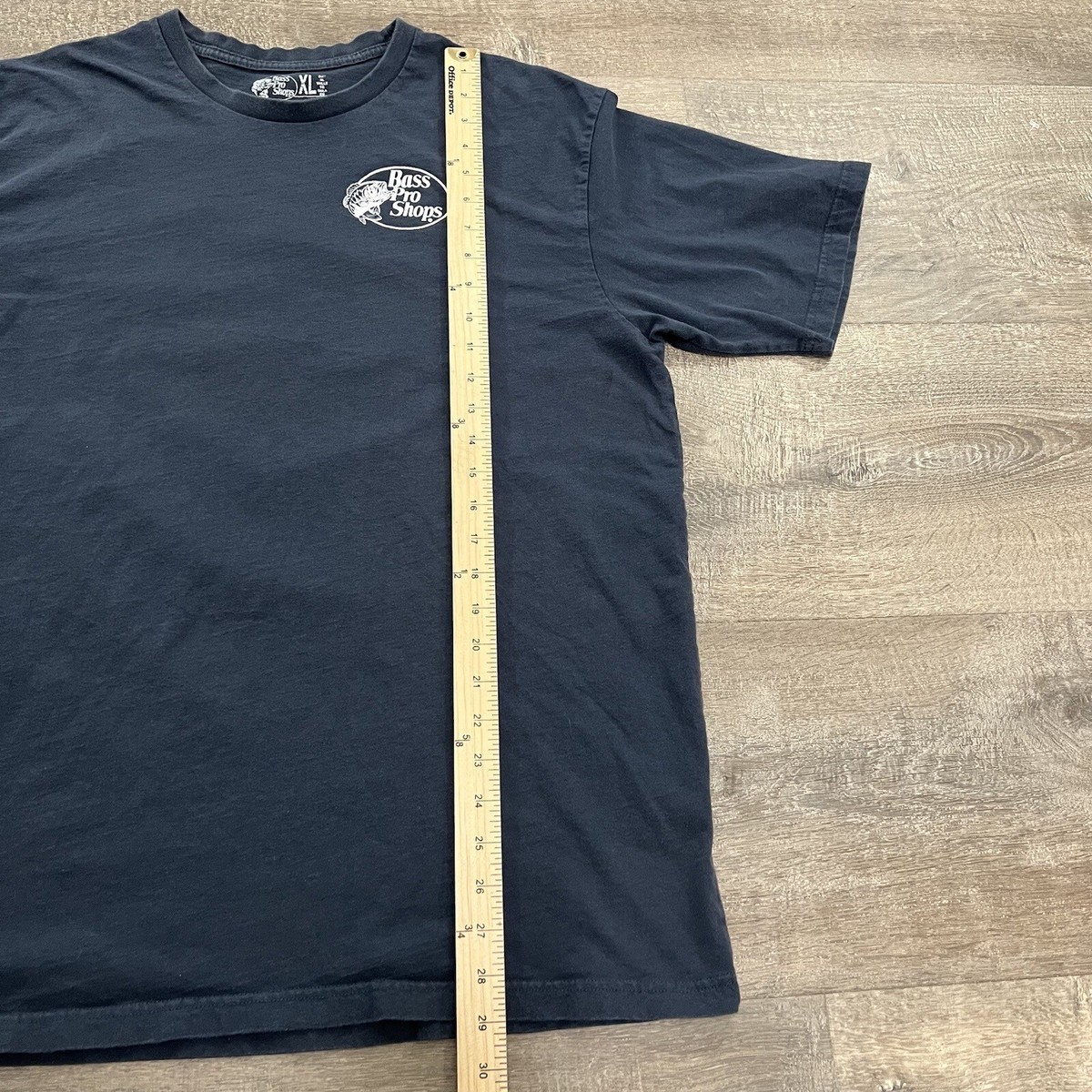 BASS PRO SHOPS トーナメントシャツ ブルー/グレー M（L） Bass Pro Shops Shirt Mens Extra Large Blue Fishing Graphic