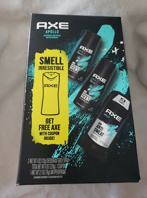 X1 set AXE Apollo  Gift Set 2 Deo Body Spray, 1Deo Stick. 