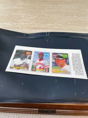 1990 BB Card Magazine 1969 Topps Repli-Cards  #s 4-6 Tony Gwynn + 2 NR-MT