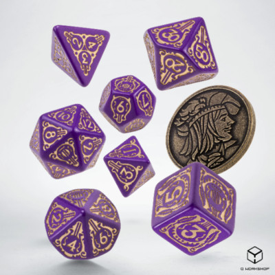 Viscount De Lettenhove - 7 Piece Tabletop 5e Gaming DND RPG Witcher Dice Set