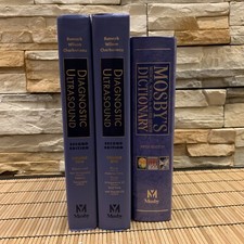 RARE Mosby’s Diagnostic Ultrasound Hardcover Carol M. Rumack W/ Dictionary 3 Vol